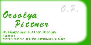 orsolya pittner business card